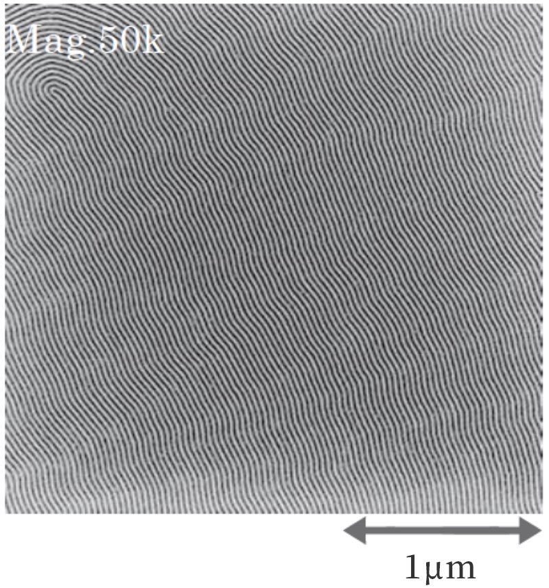 ラフネス2.2nm　14nmハーフピッチ